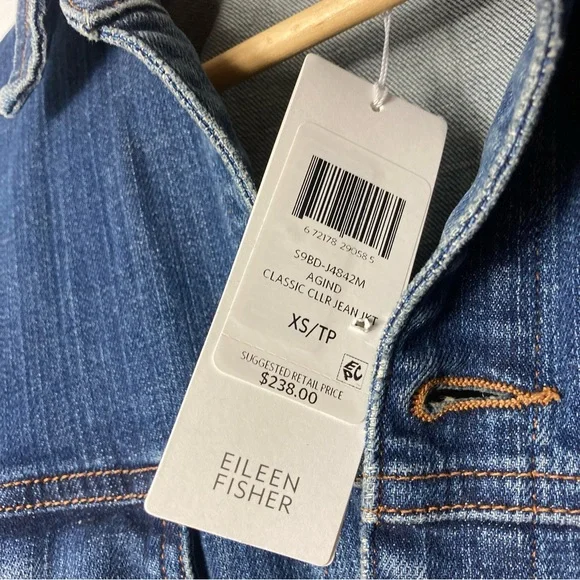 Eileen fisher oversized jean jacket - Picture 4 of 6
